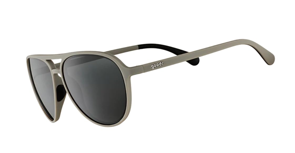 goodr Polarized Aviator Sunglasses, Large Sized (Mach G), UV400 Protection, No Slip, No Bounce