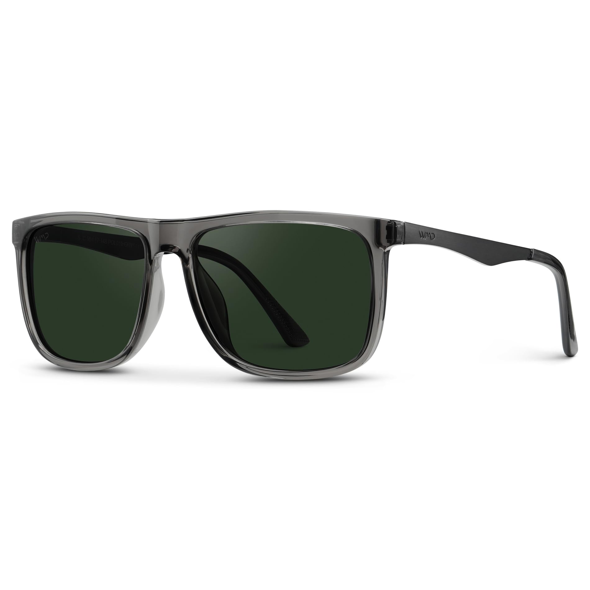 WMP Eyewear - Men's Polarized Flat Top Square Sunglasses