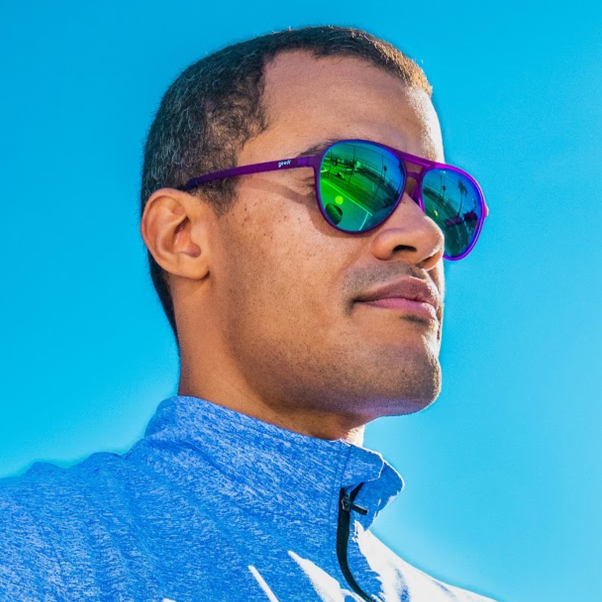 goodr Polarized Aviator Sunglasses, Large Sized (Mach G), UV400 Protection, No Slip, No Bounce